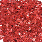DIWULI edles Stern-Konfetti Rot