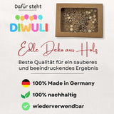 DIWULI Weihnachten Tisch-Konfetti aus Holz - Sterne