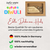 DIWULI Geschenkanhänger Weihnachten Schneeflocke