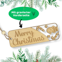 DIWULI Geschenkanhänger Weihnachten Weihnachtsmann