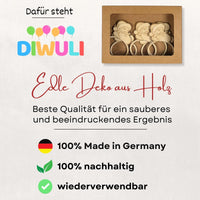 DIWULI Serviettenringe Weihnachten - Weihnachtsmann