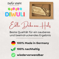 DIWULI Geschenkanhänger Weihnachten Weihnachtsmann