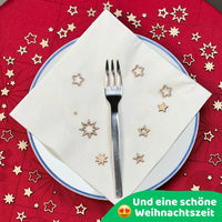 DIWULI Weihnachten Tisch-Konfetti aus Holz - Sterne
