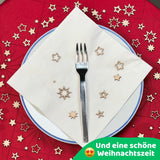DIWULI Weihnachten Tisch-Konfetti aus Holz - Sterne