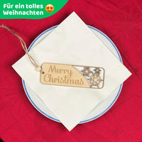 DIWULI Geschenkanhänger Weihnachten Schneeflocke