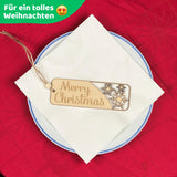 DIWULI Geschenkanhänger Weihnachten Schneeflocke