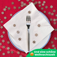 DIWULI Weihnachten Tisch-Konfetti aus Holz - Schneeflocken