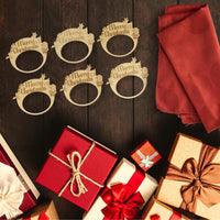 DIWULI Serviettenringe Weihnachten - Merry Christmas