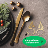 DIWULI Serviettenringe Weihnachten - Weihnachtsbaum