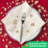 DIWULI Weihnachten Tisch-Konfetti aus Holz - Weihnachtsmann