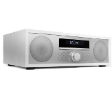 AudioAffairs CD-Mikroanlage/MP3-Audio Stereoanlage Kompaktanlage mit Bluetooth 3.0, PLL UKW-Radio mit RDS, USB & AUX-IN & Fernbedienung, Weiß - Verbesserte Version